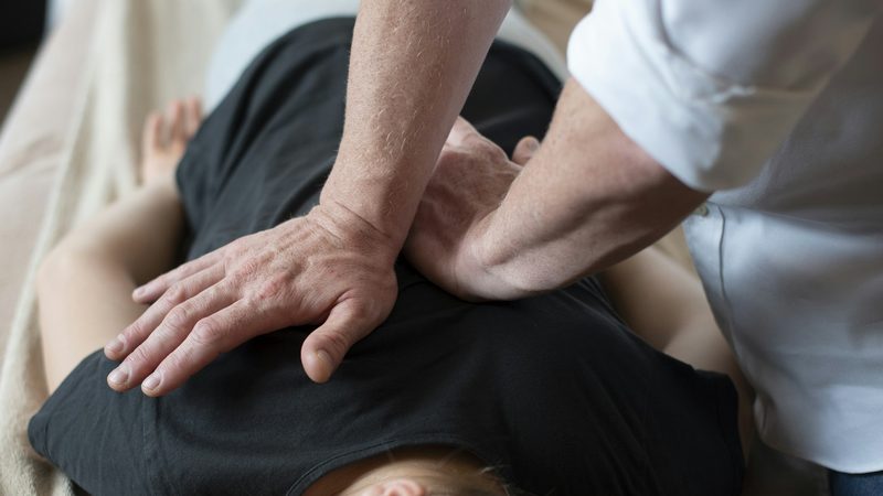 Hands-on treatment for a sports related injury